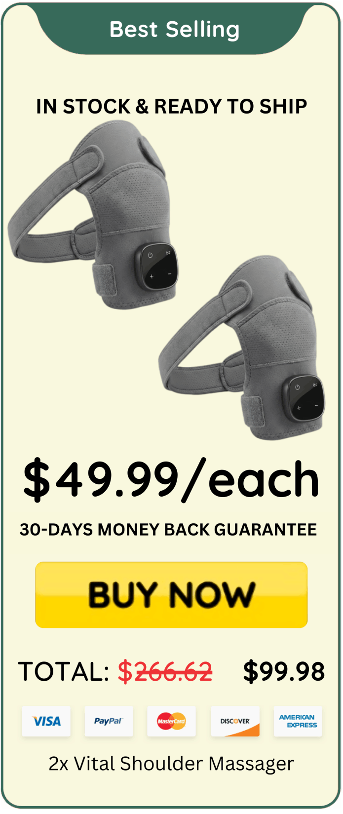 Vital Shoulder Massager offer price