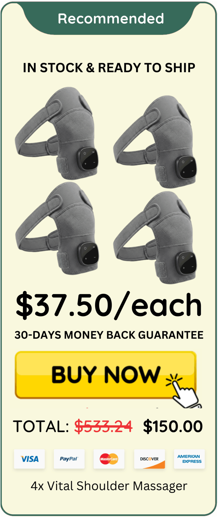 Vital Shoulder Massager offer price